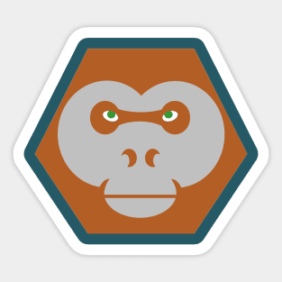 planet of the Primates Maurice Sticker